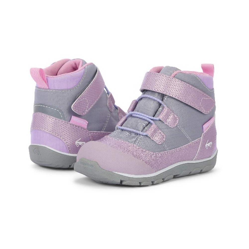 See Kai Run Sam ll Waterproof Boot Grey/Mauve 6 Toddler